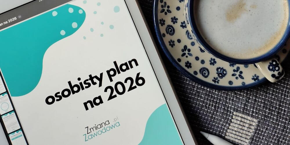 osobisty plan na 2026, iPad i filiżanka kawy
